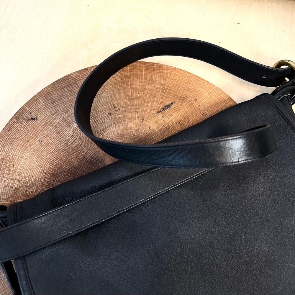 VTG Coach Black Whitney Handbag Crossbody Purse Shoulder Bag 4115 Hobo - Picture 2 of 15